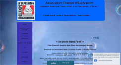 Desktop Screenshot of festival-champs-d-expression.com