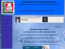 Tablet Screenshot of festival-champs-d-expression.com